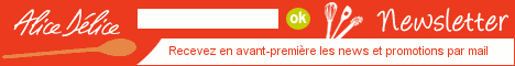 Inscrivez-vous à la newsletter d'Alice Délice !
