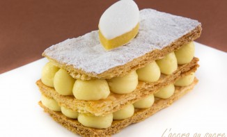 Mille feuilles à la crème de Calisson