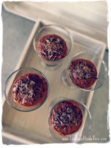 Riz au lait d'amande et au chocolat