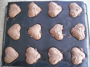 Coeurs fondants au chocolat