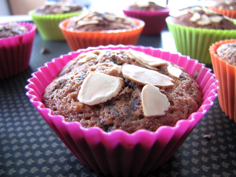 Muffins aux poires et pépites de chocolat