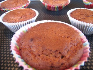 Les muffins à la sortie du four