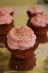 Cupcakes à la Framboise