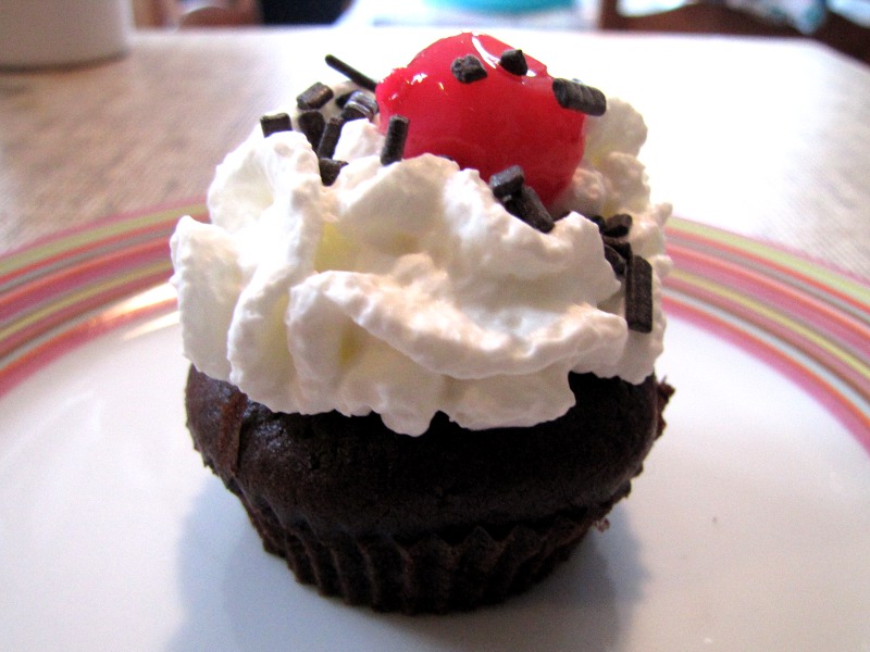 Cupcakes forêt noire