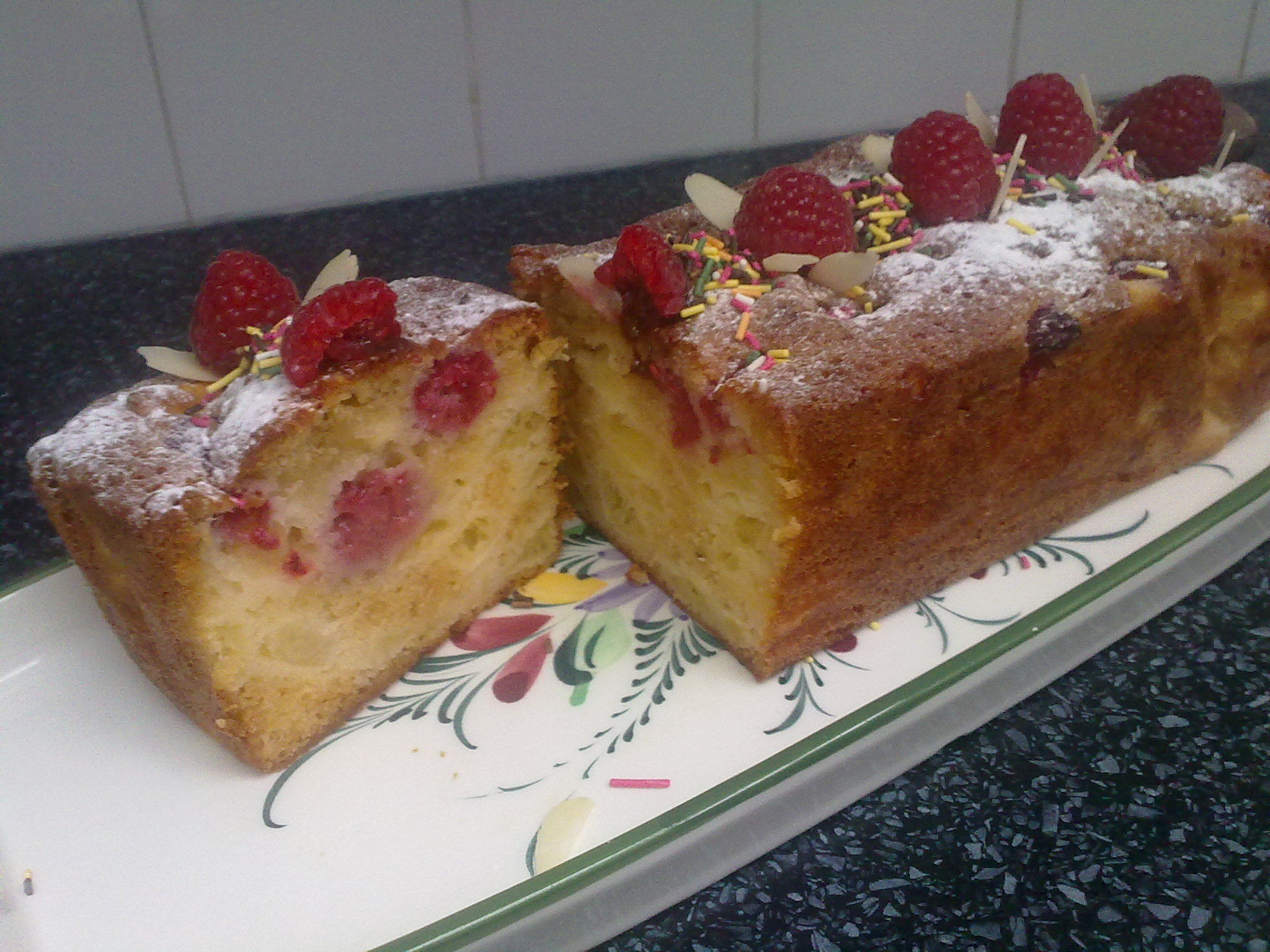Cake Aux pommes et Framboises