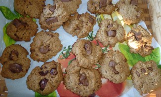 Cookies à la farine bise & éclats de chocolat au lait