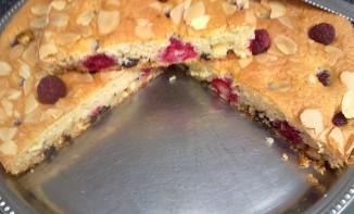 Gâteau aux framboises et duo de pépites choco ou Gâteau PIM’S