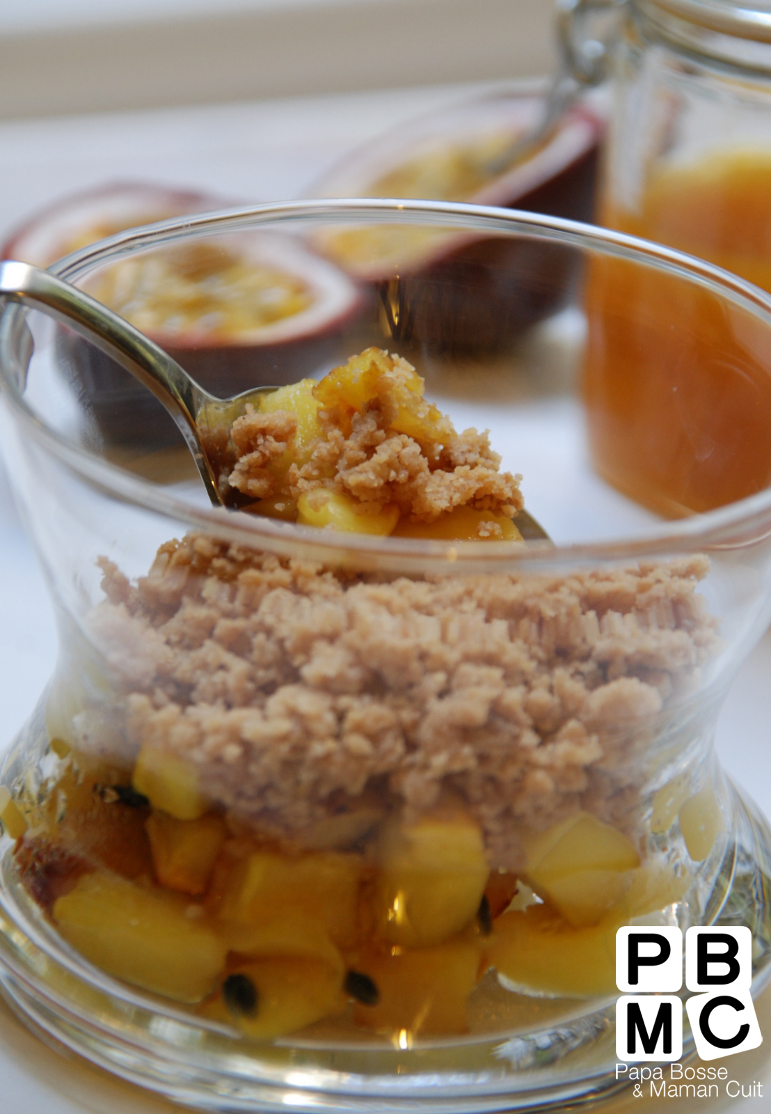 Crumble mangue passion