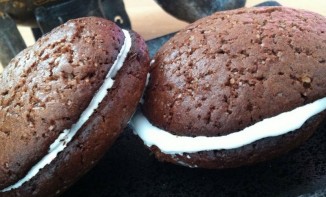 Whoopies cacao, cardamome et amandes amères