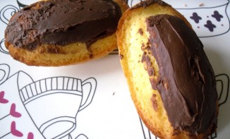 Madeleines coques en chocolat