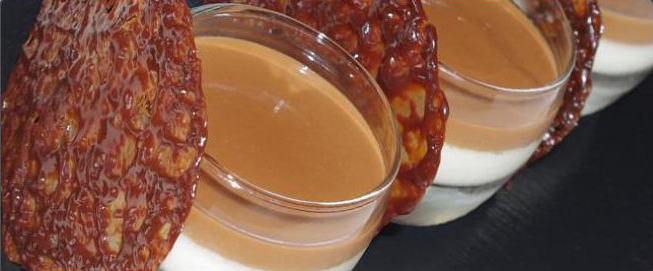 Panna cotta sauce carambar