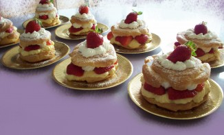 Choux aux fraises