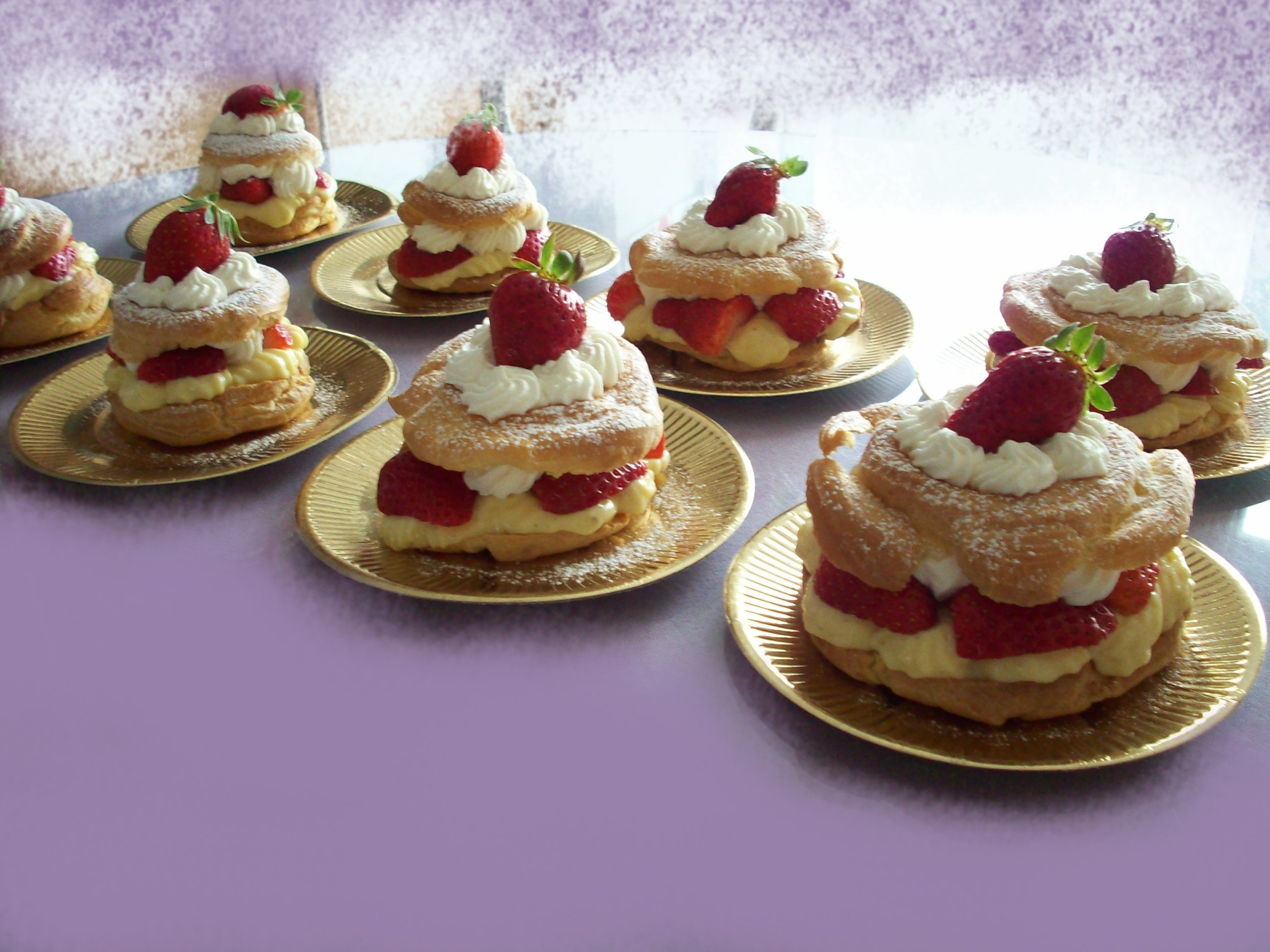 Choux aux fraises
