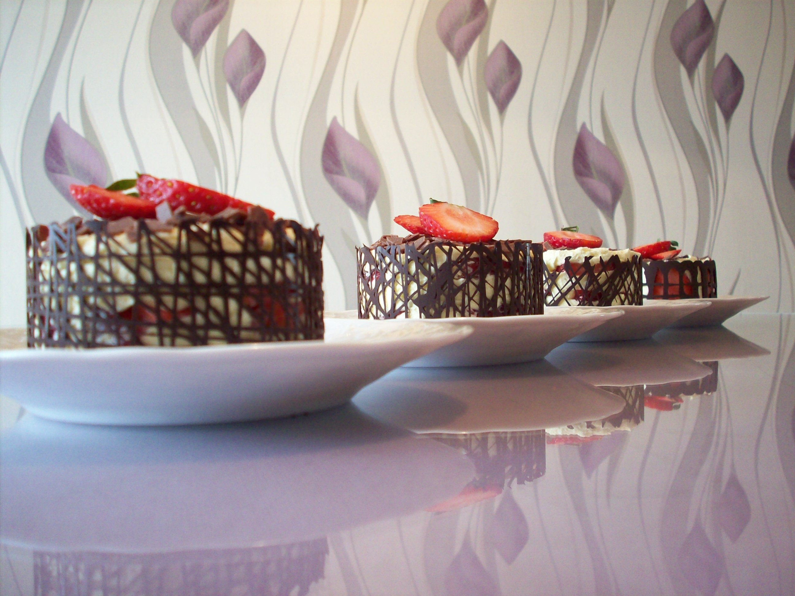 Petits fraisiers version mille feuilles
