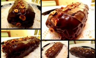 Cake fondant chocolat-noisettes
