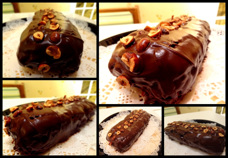 Cake fondant chocolat-noisettes