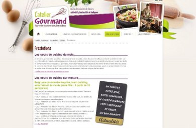 Les cours de cuisine de l'Atelier Gourmand