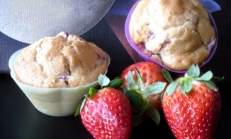 Muffins aux fraises