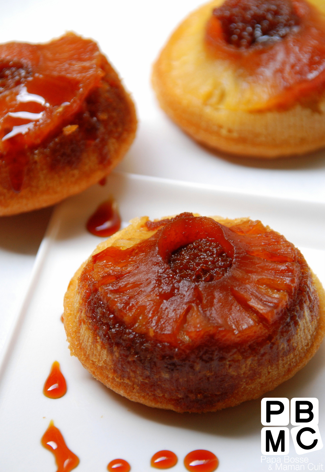 gateau à l'ananas et au caramel