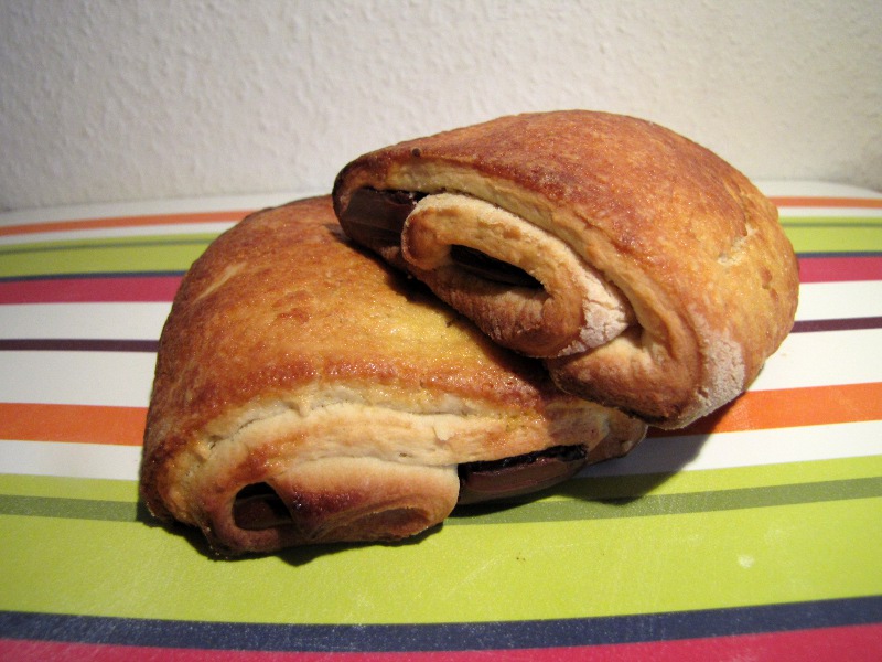 Petits pains au chocolat briochés
