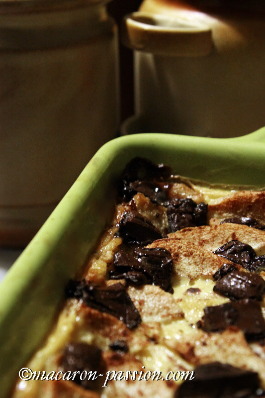 Pudding poire et chocolat