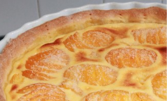 Tarte aux pêches et noix de coco