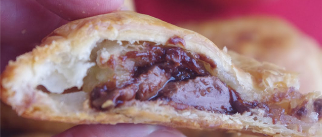 Recette feuilletés pommes bananes chocolat
