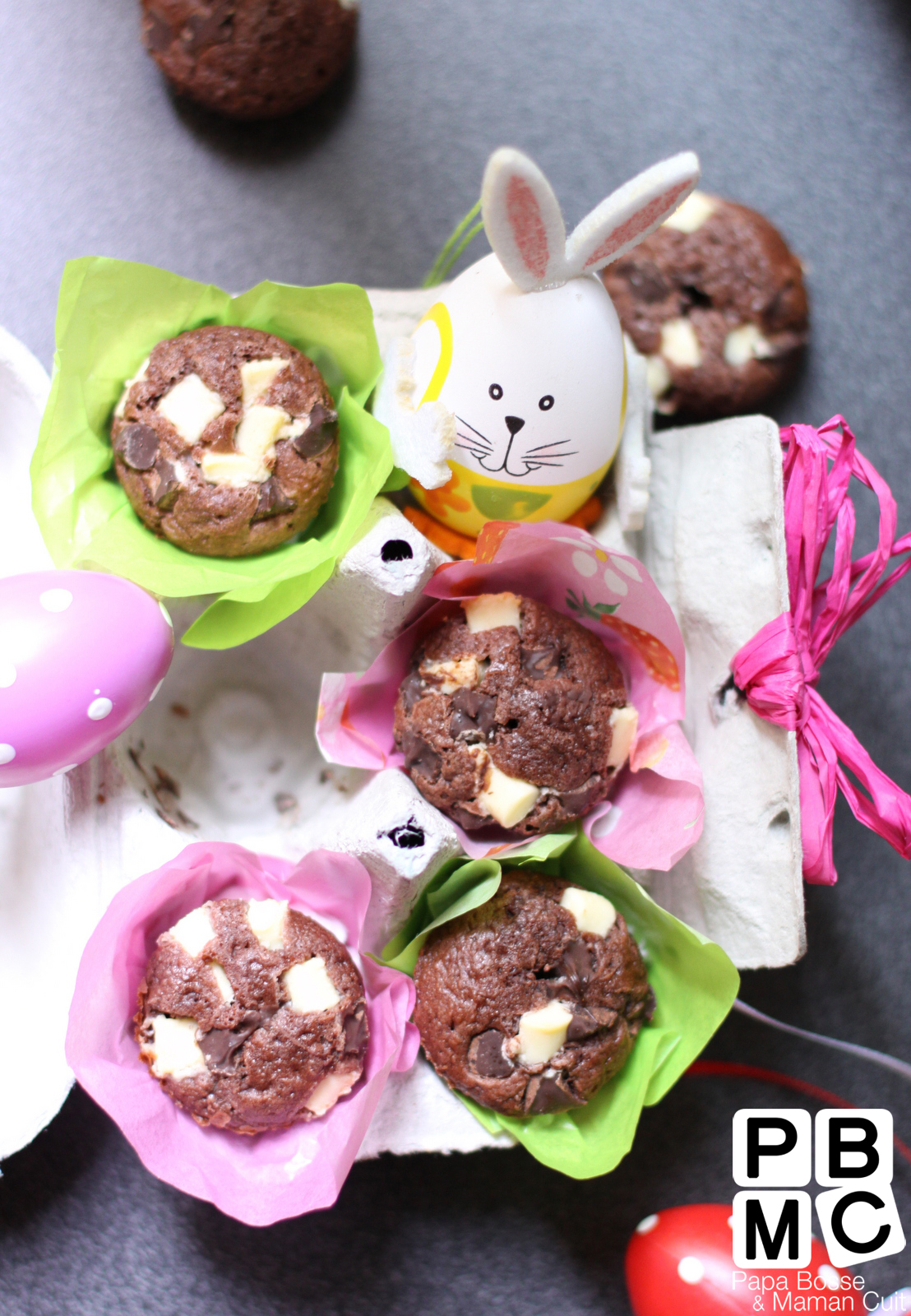 muffins de paques au chocolat