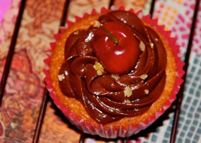 Cupcakes chocolat cerise