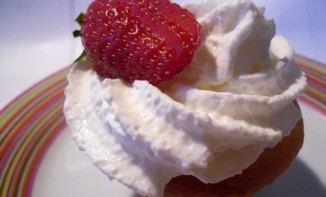 Cupcakes fraises chantilly