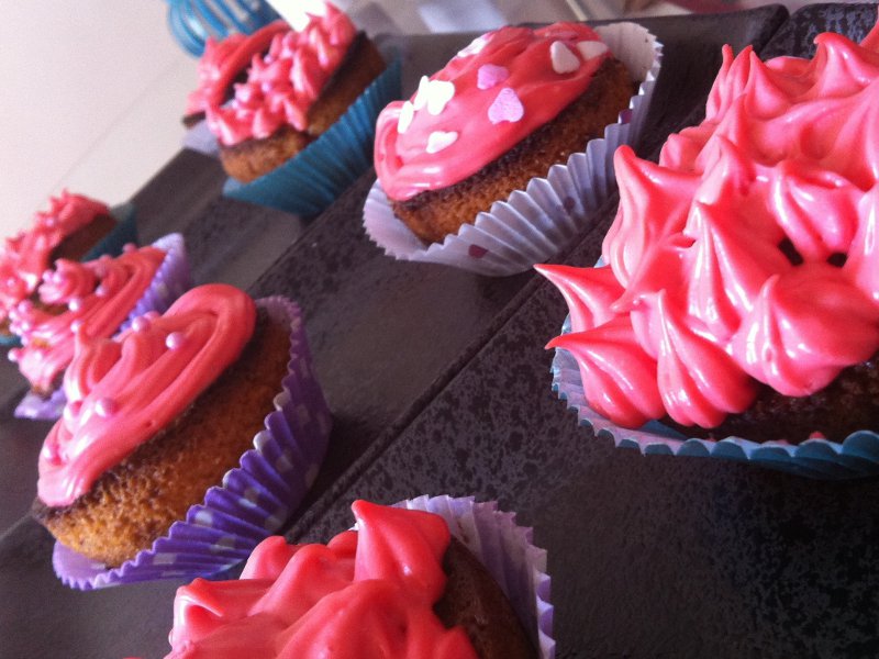 Cupcakes Fraises et Chocolat blanc