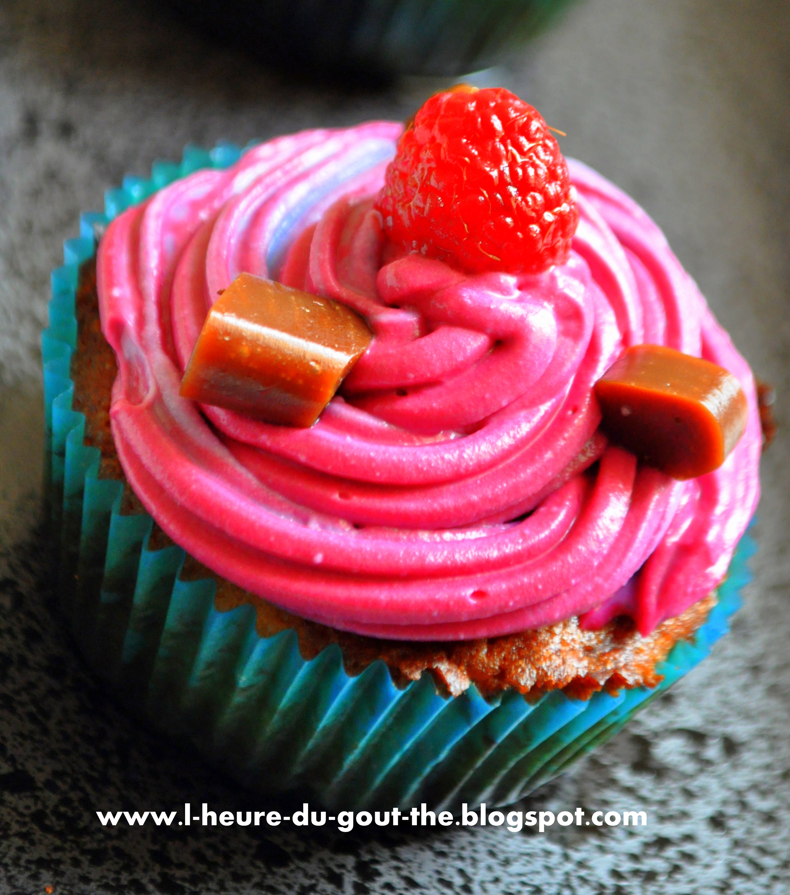Recettes des Cupcakes Framboise et Carambar
