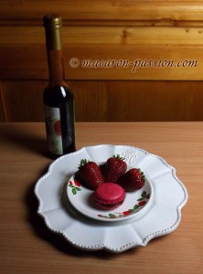 Macarons fraise balsamique