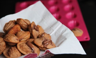 Mini Madeleines à la pâte à tartiner Choco Noisette