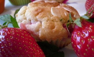 Muffins Fraises et menthe