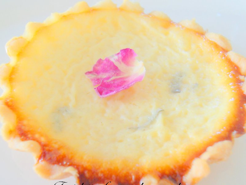 Tartelette menthe et rose