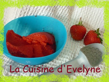 Recette de Sorbet à la fraise