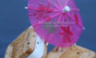 Sandwich glacé, biscuits aux pépites de chocolat fourrés de crème glacée vanille et chip cookies dough