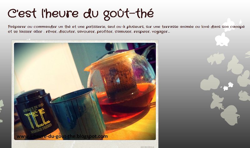 c'est l'heure du gout the