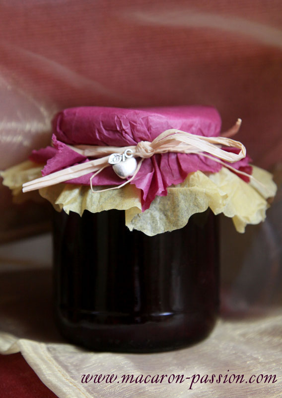 Confiture de pomme cassis et vanille