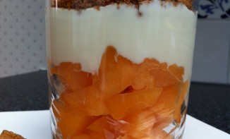 la verrine de melon façon crumble