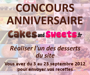 concours anniversaire desserts