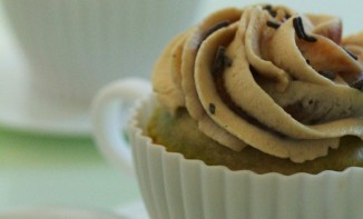 Cupcakes marbrés au thé vert matcha et à la crème de marrons façon Cappuccino
