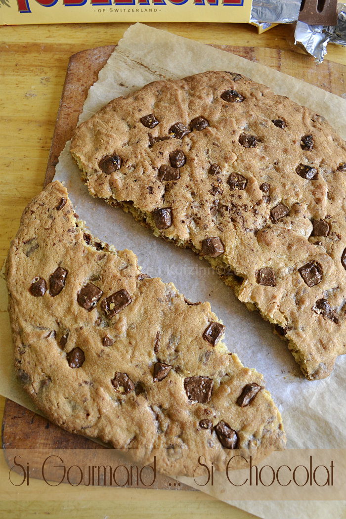 cookie géant Toblerone recette