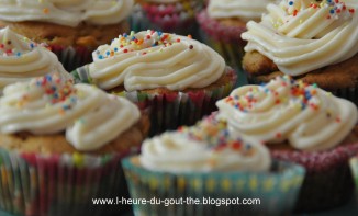 Cupcakes au potimarron, à la farine de chataigne, aux pommes et au caramel