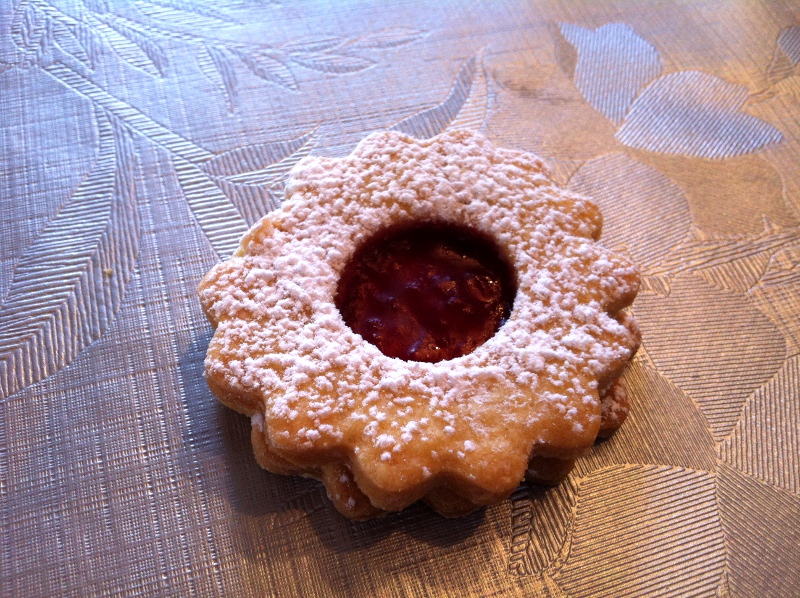 Bredele de Noël fourré à la confiture