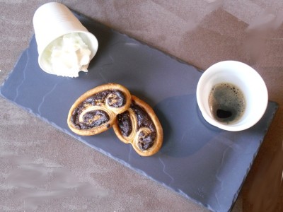Palmiers chocolat noisettes, café gourmand Revol