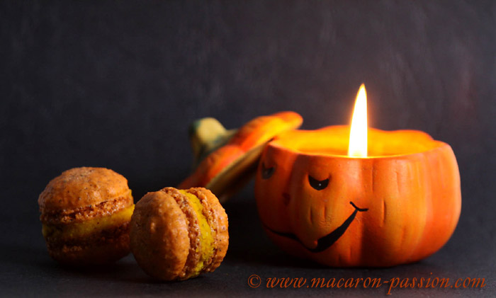 Macarons au potimarron et aux noisettes