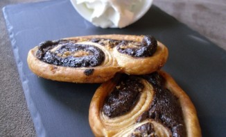 Palmiers chocolat noisettes