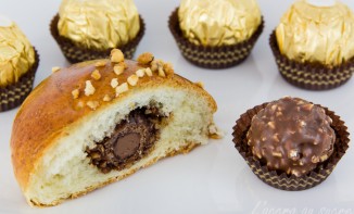 Briochettes au coeur de Ferrero Rocher